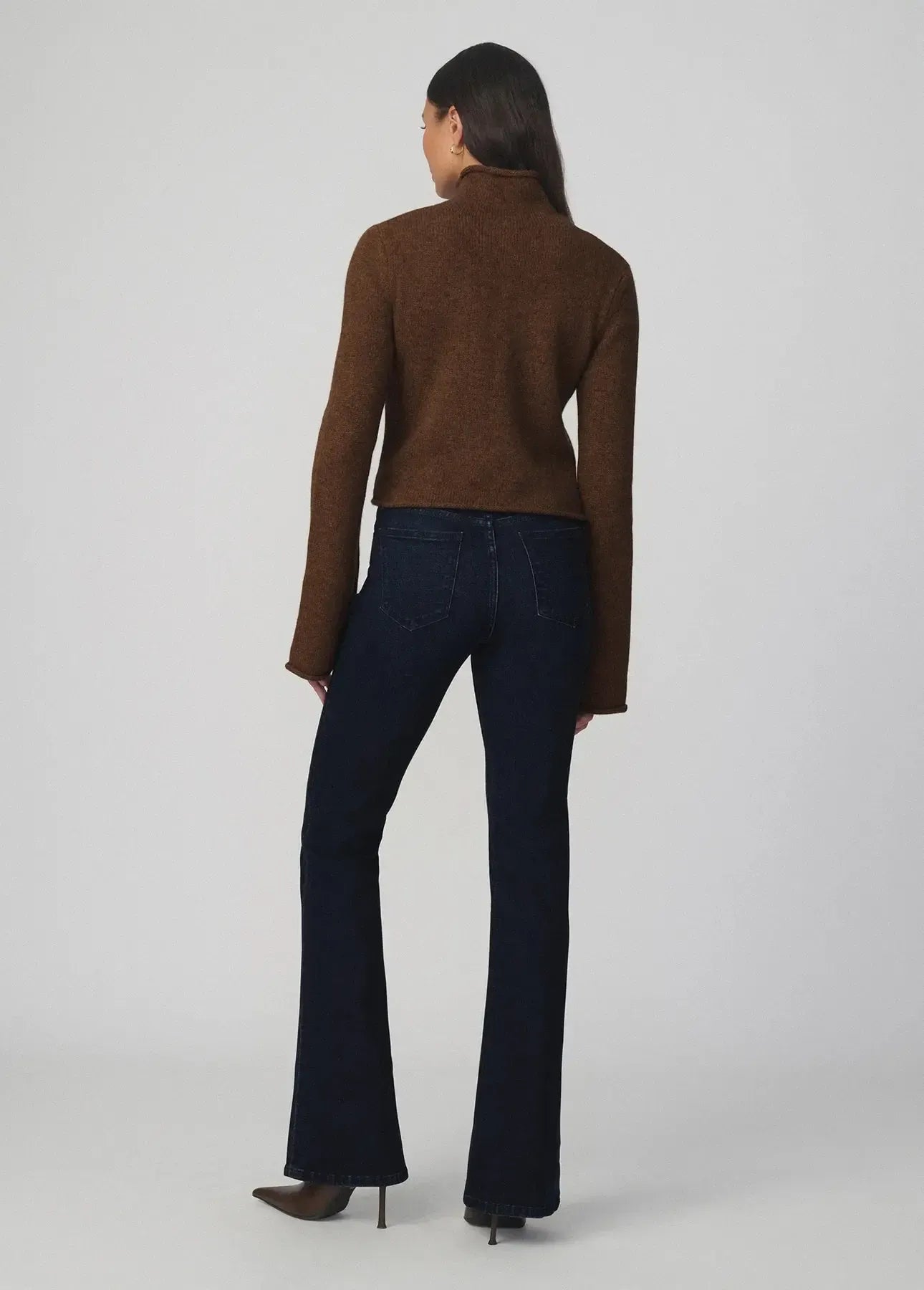 Joe's Jeans The Jane Roll Neck Sweater - Cinnamon-Hand In Pocket