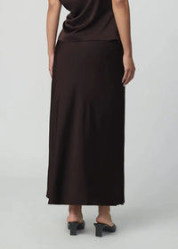 Joe's Jeans The Ines Maxi Skirt - Espresso-Hand In Pocket