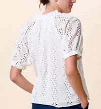 Cleobella Kate Blouse- Ivory-Hand In Pocket