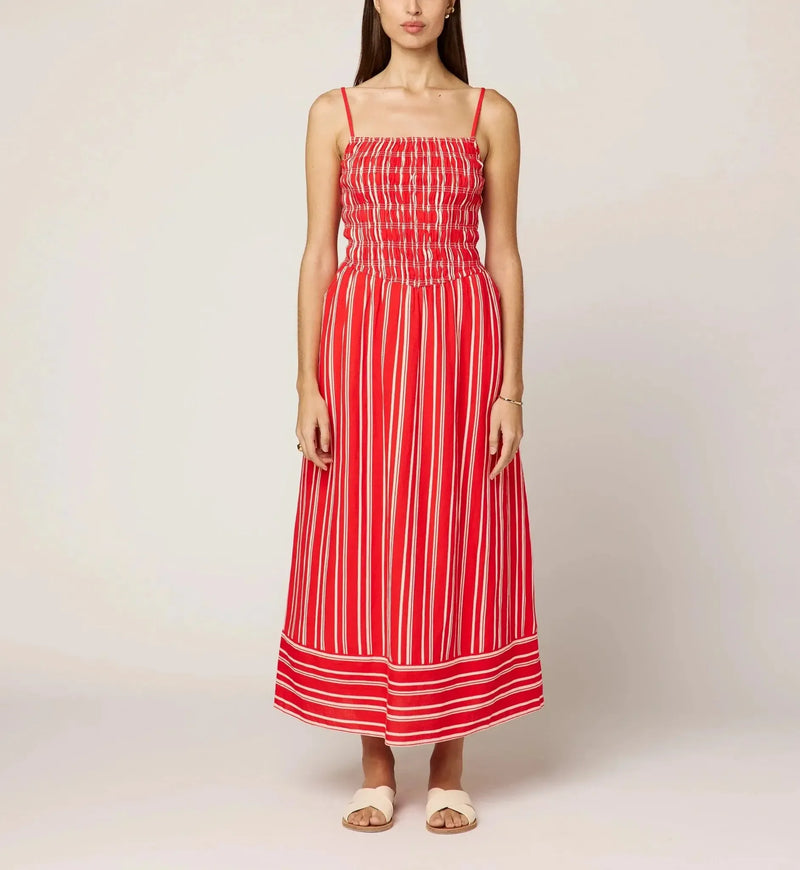 Cleobella Lacy Ankle Dress-Poppy-Hand In Pocket