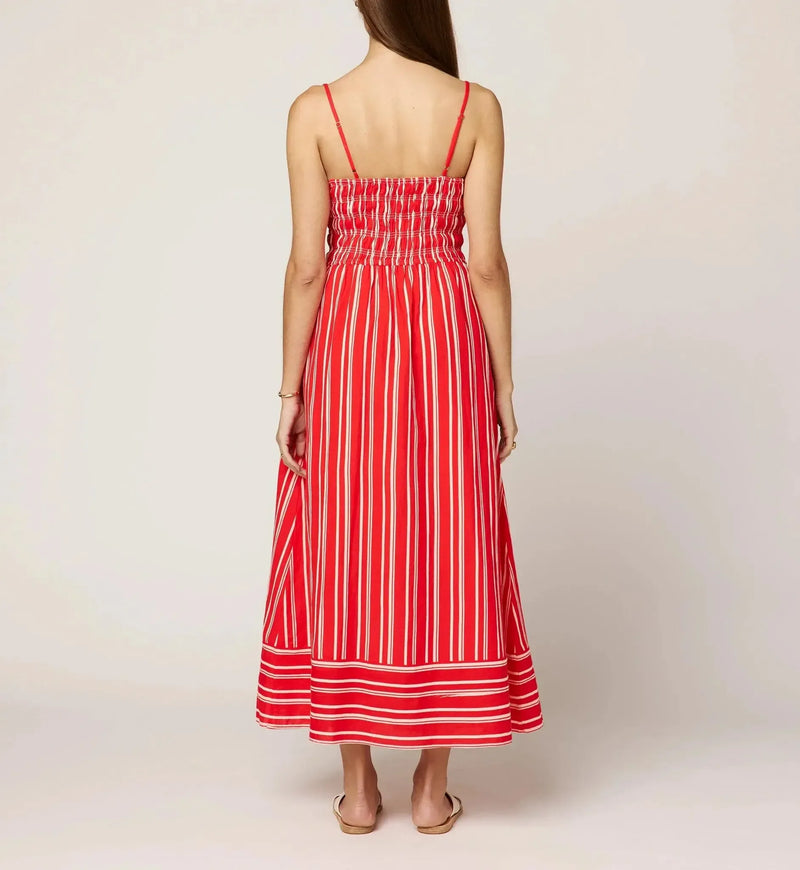 Cleobella Lacy Ankle Dress-Poppy-Hand In Pocket