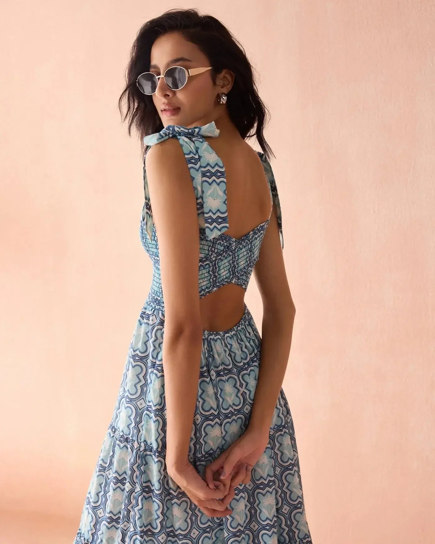 Omika Lana Maxi Dress - Leena Santorini-Hand In Pocket