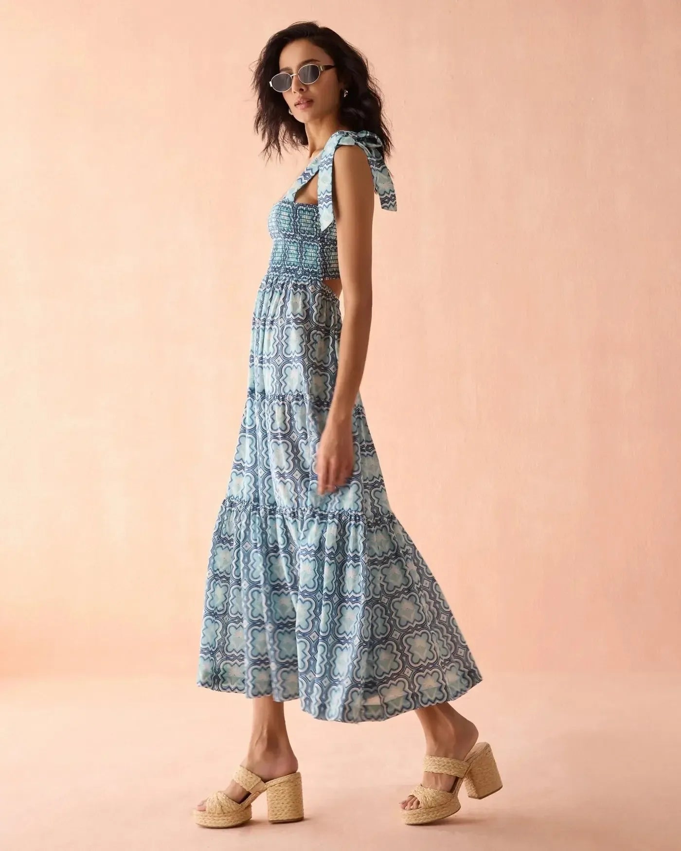 Omika Lana Maxi Dress - Leena Santorini-Hand In Pocket