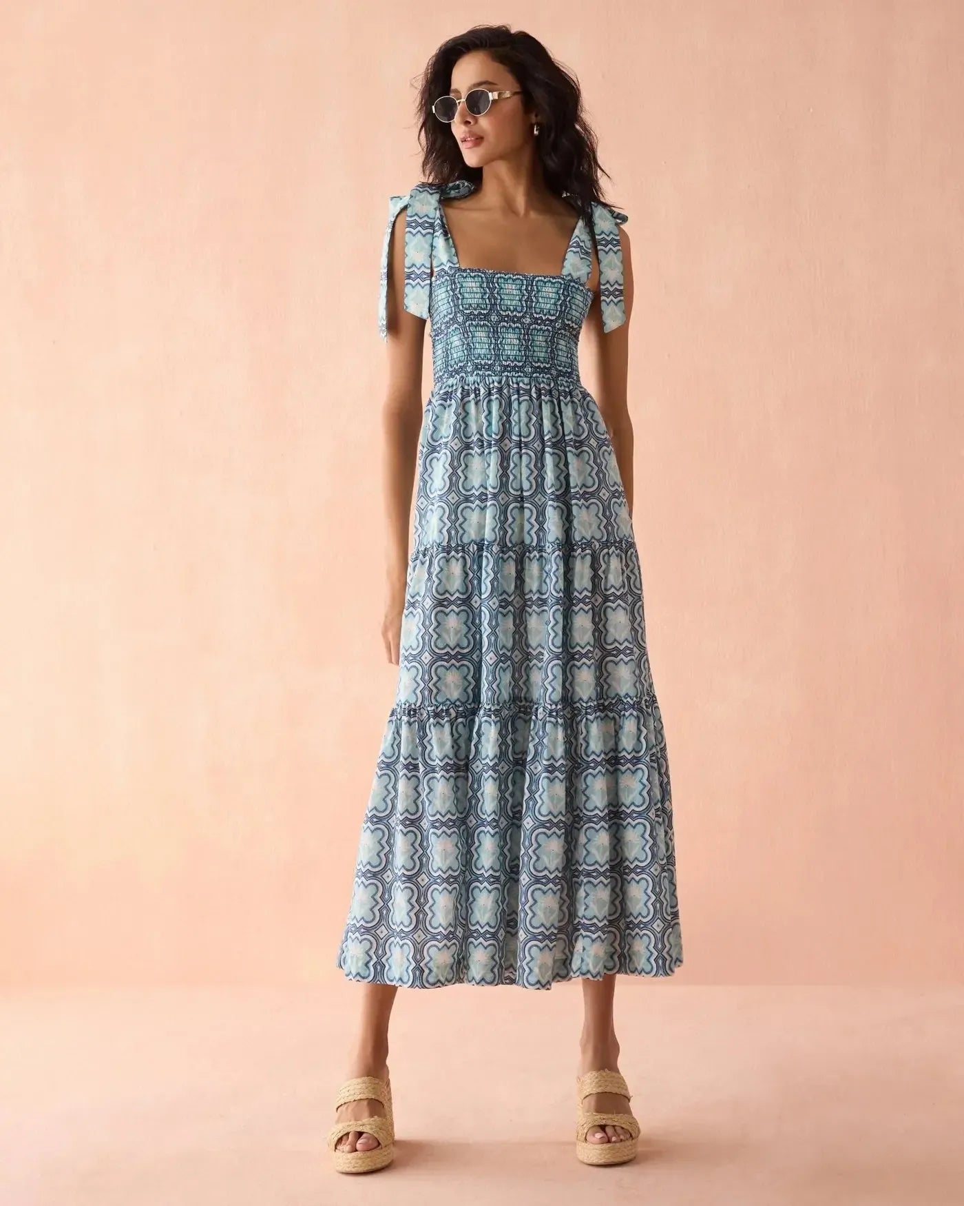 Omika Lana Maxi Dress - Leena Santorini-Hand In Pocket