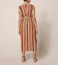 Cleobella Lani Ankle Dress-Vecchio Stripe-Hand In Pocket