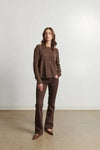Line Cecy Sweater- Muscavado-Hand In Pocket
