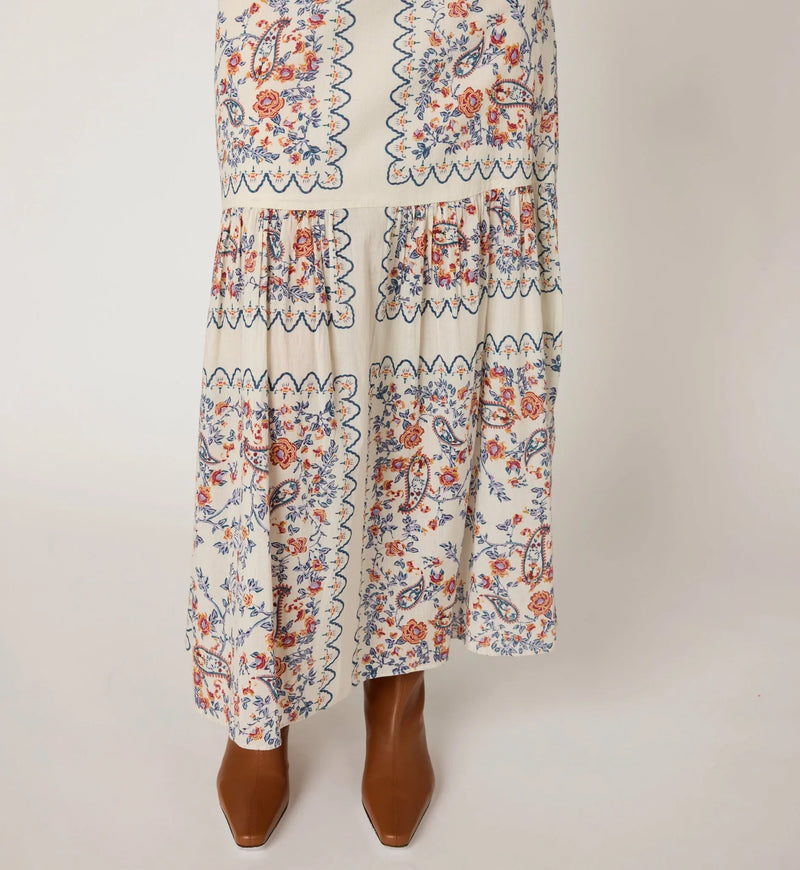 Cleobella Marjorie Ankle Skirt- La Ramos Print