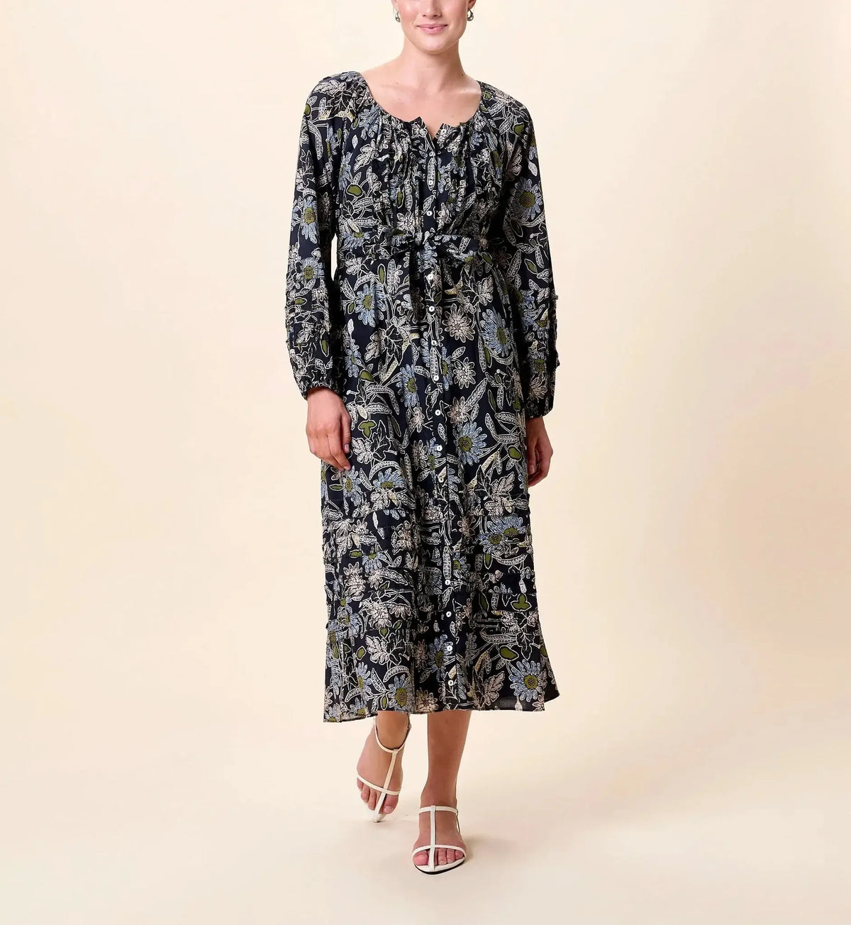 Cleobella Melinda Midi Dress- Dark Magnolia ***FINAL SALE***-Hand In Pocket