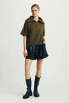 Melissa Nepton Esme Sweater- Forest-Hand In Pocket