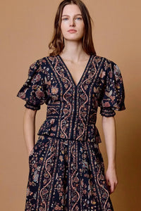 Cleobella Melissa Top - Bois Print-Hand In Pocket