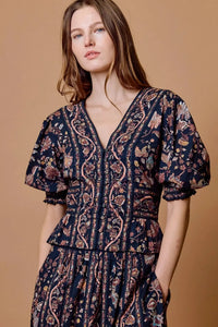 Cleobella Melissa Top - Bois Print-Hand In Pocket