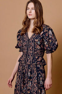 Cleobella Melissa Top - Bois Print-Hand In Pocket