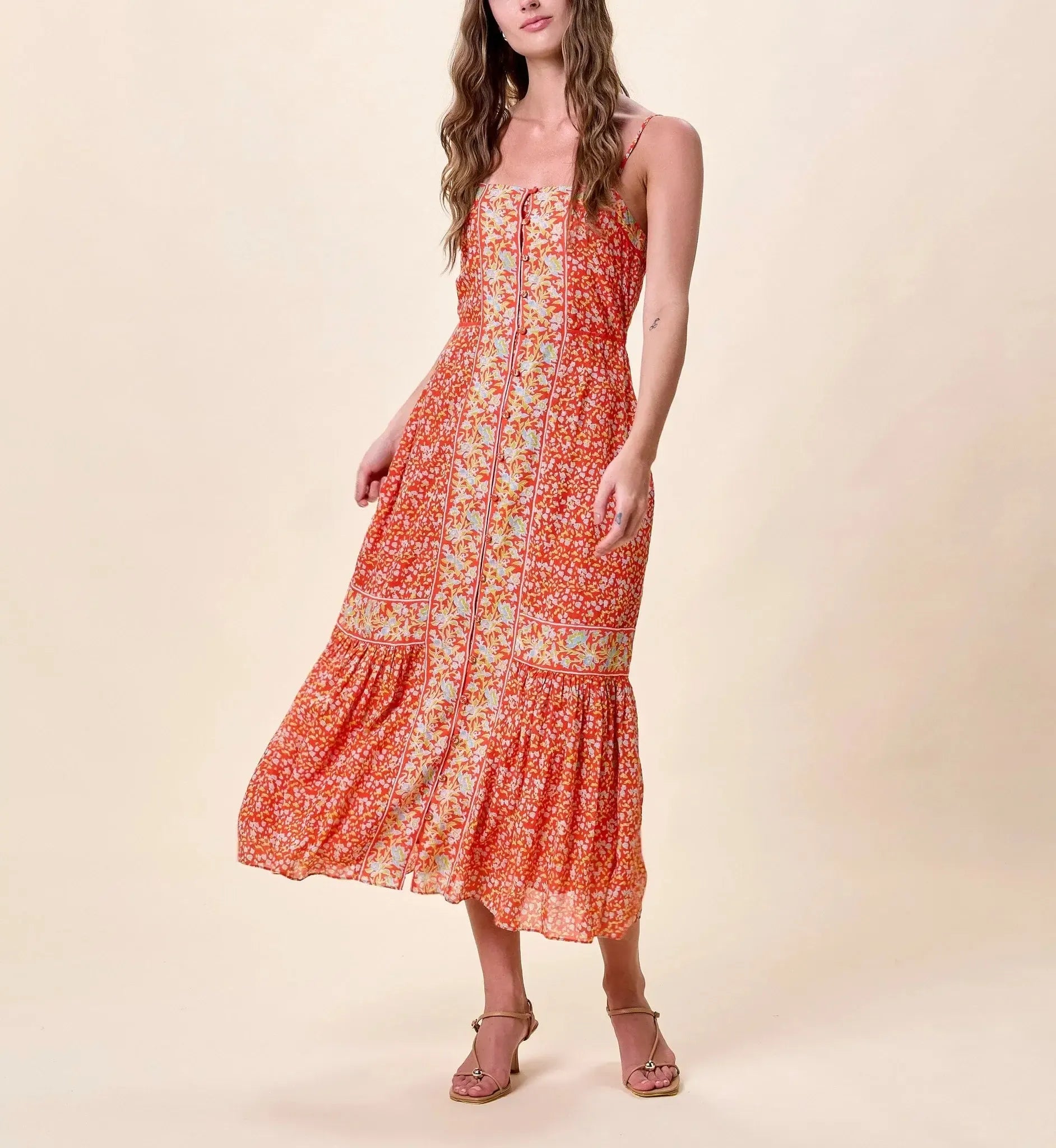 Cleobella Mirlani Midi Dress-Hand In Pocket