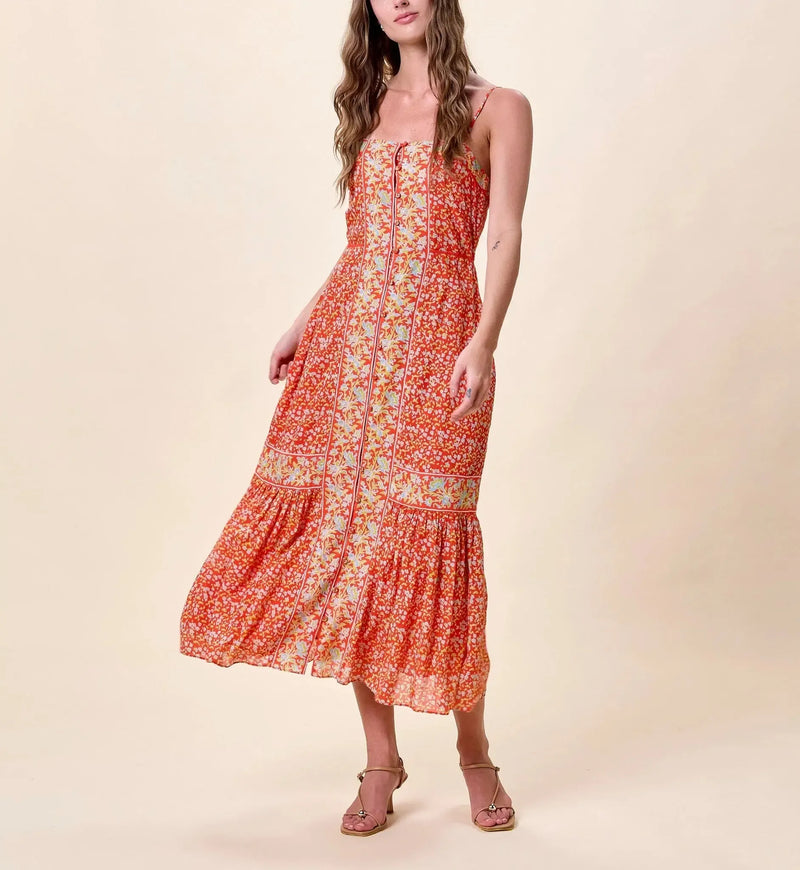 Cleobella Mirlani Midi Dress-Hand In Pocket
