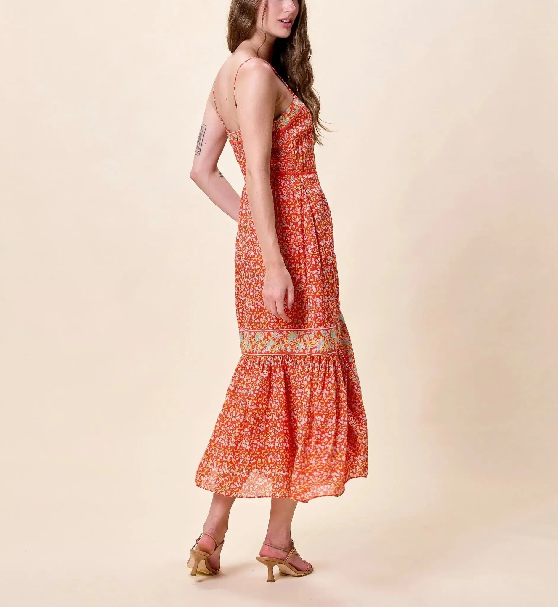 Cleobella Mirlani Midi Dress-Hand In Pocket