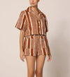 Cleobella Mizuki Blouse- Vecchio Stripe-Hand In Pocket