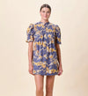 Cleobella Nadia Mini Dress- Blue Castello