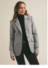 Favorite Daughter The City Blazer- Frost Gray ***FINAL SALE***-Hand In Pocket
