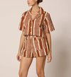 Cleobella Niko Shorts - Vecchio Stripe-Hand In Pocket