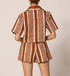 Cleobella Niko Shorts - Vecchio Stripe-Hand In Pocket