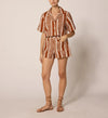 Cleobella Niko Shorts - Vecchio Stripe-Hand In Pocket