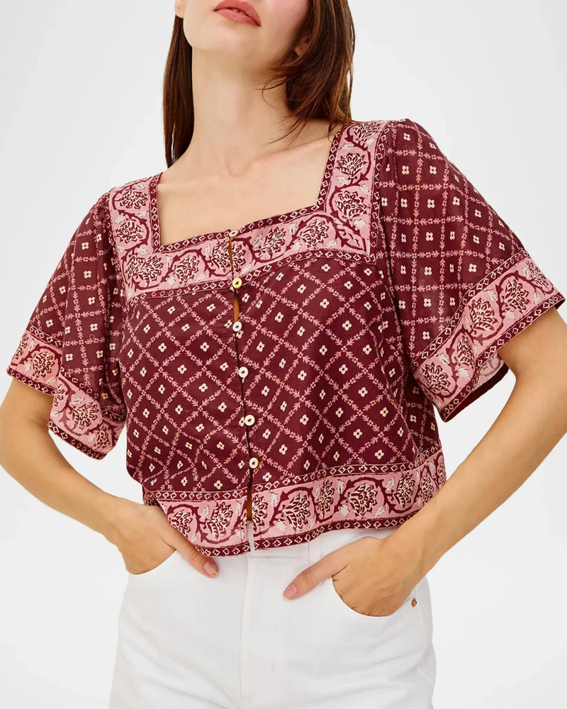 Rails Ellen Top - Flower Chain-Hand In Pocket