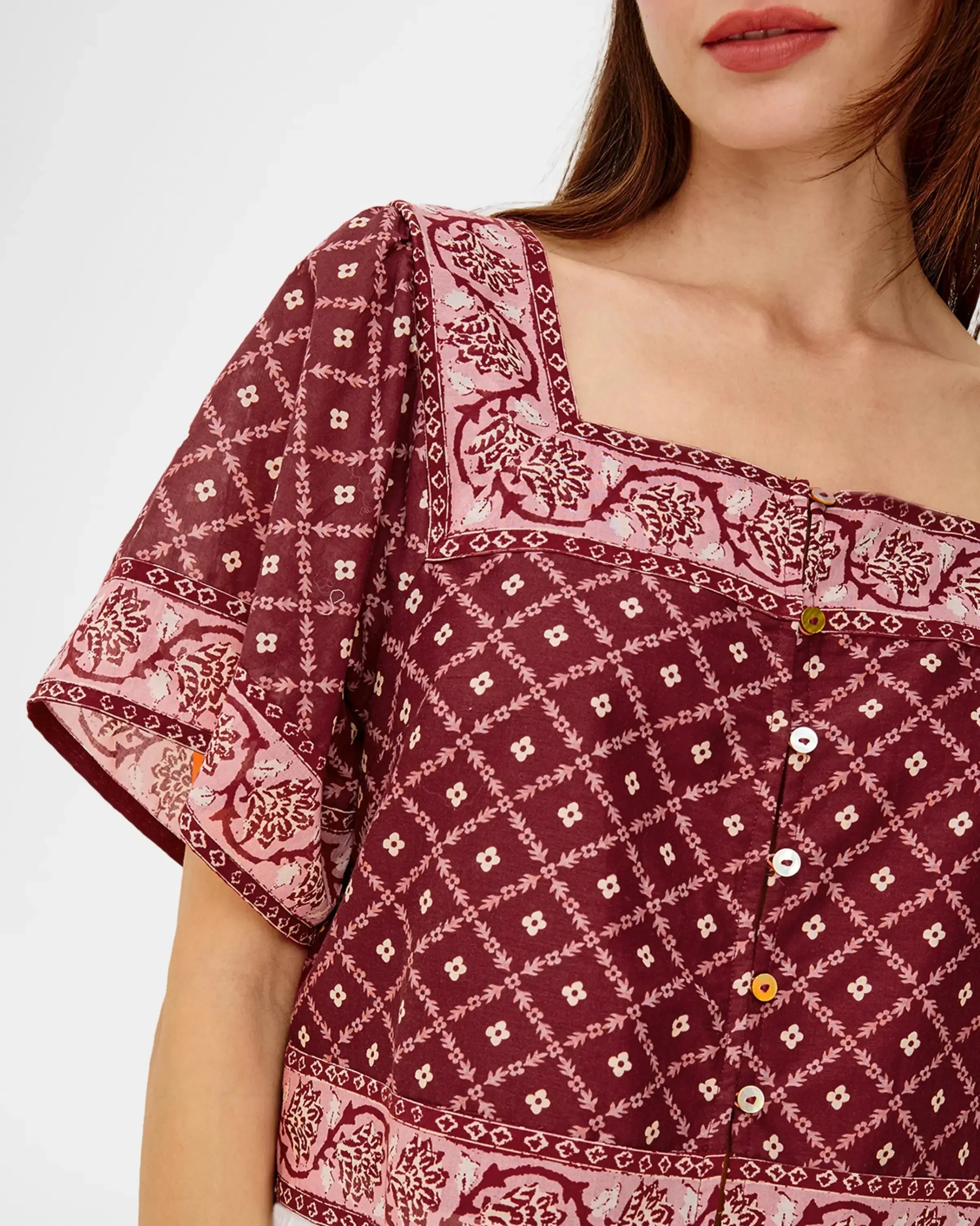 Rails Ellen Top - Flower Chain-Hand In Pocket