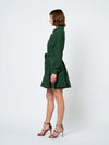Ciebon Embroidered Lace Shirt Dress - Green-Hand In Pocket