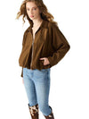 Steve Madden Mackey Jacket - Chestnut-Hand In Pocket