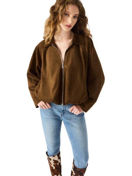 Steve Madden Mackey Jacket - Chestnut-Hand In Pocket