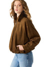Steve Madden Mackey Jacket - Chestnut-Hand In Pocket