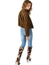 Steve Madden Mackey Jacket - Chestnut-Hand In Pocket
