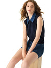 Steve Madden Jeane Sweater Vest - Multi-Hand In Pocket