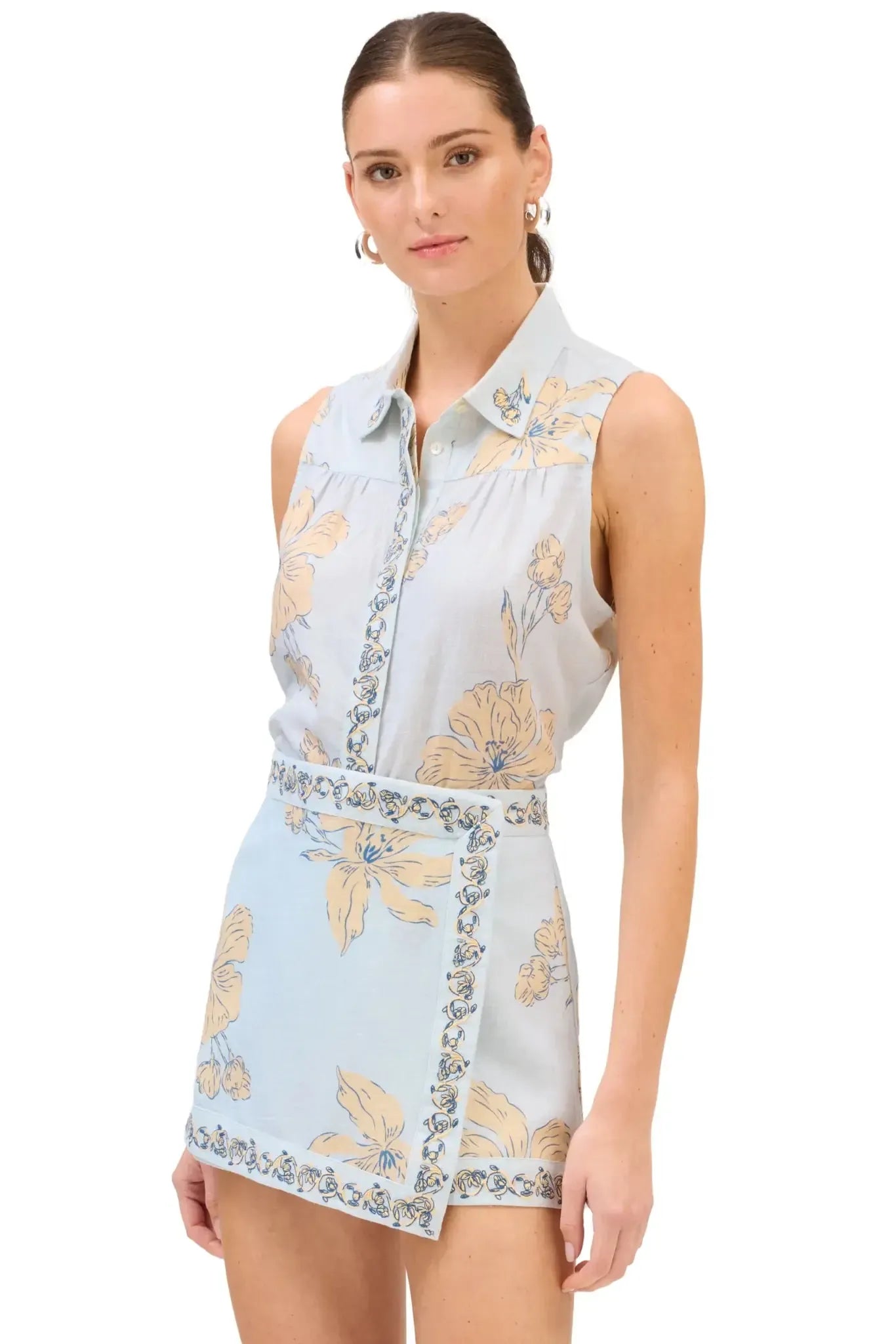 Allison Addison Tank - Pale Blue-Hand In Pocket