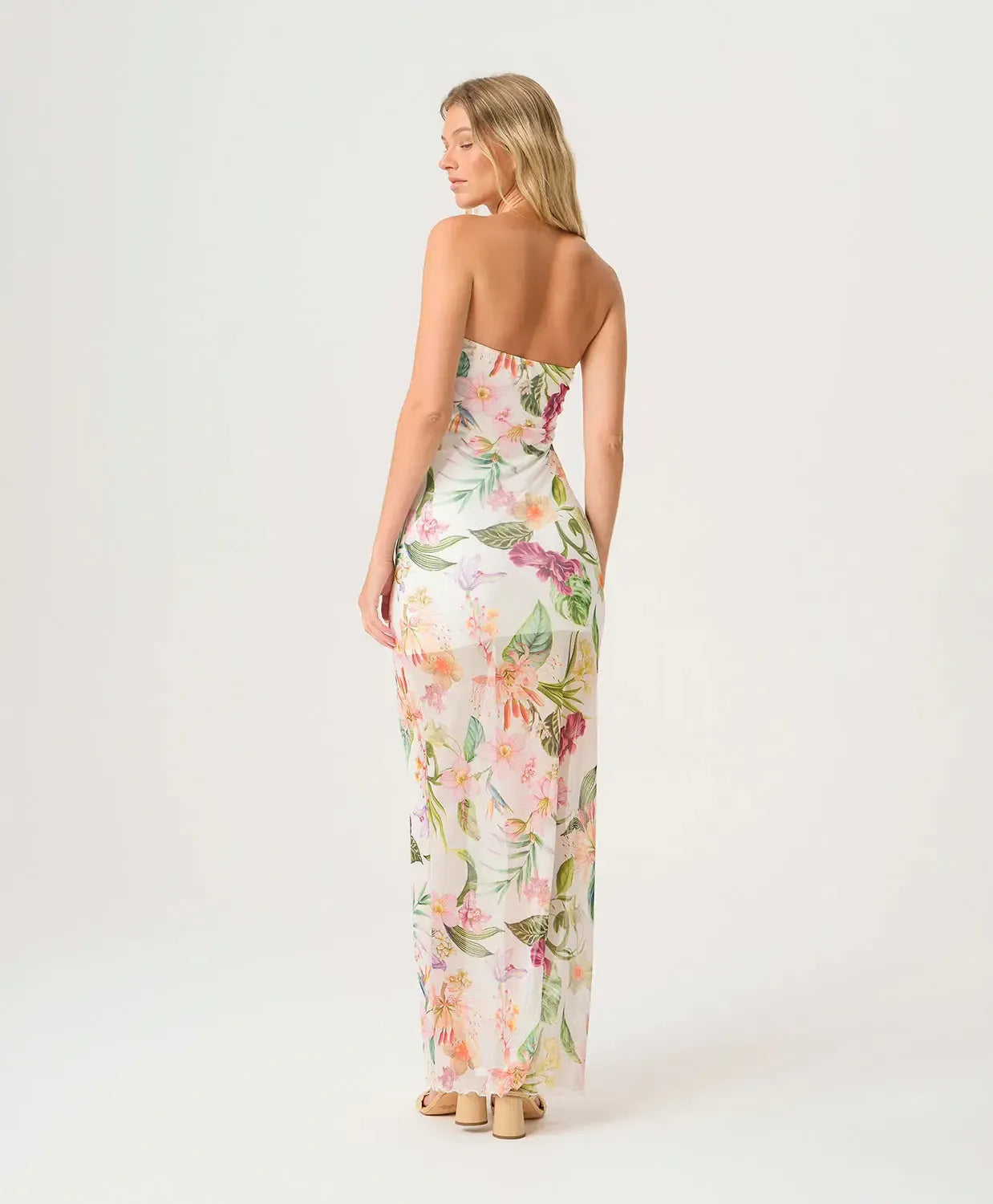 PQ Swim Sofia Tube Dress- Paradise Bloom-Hand In Pocket