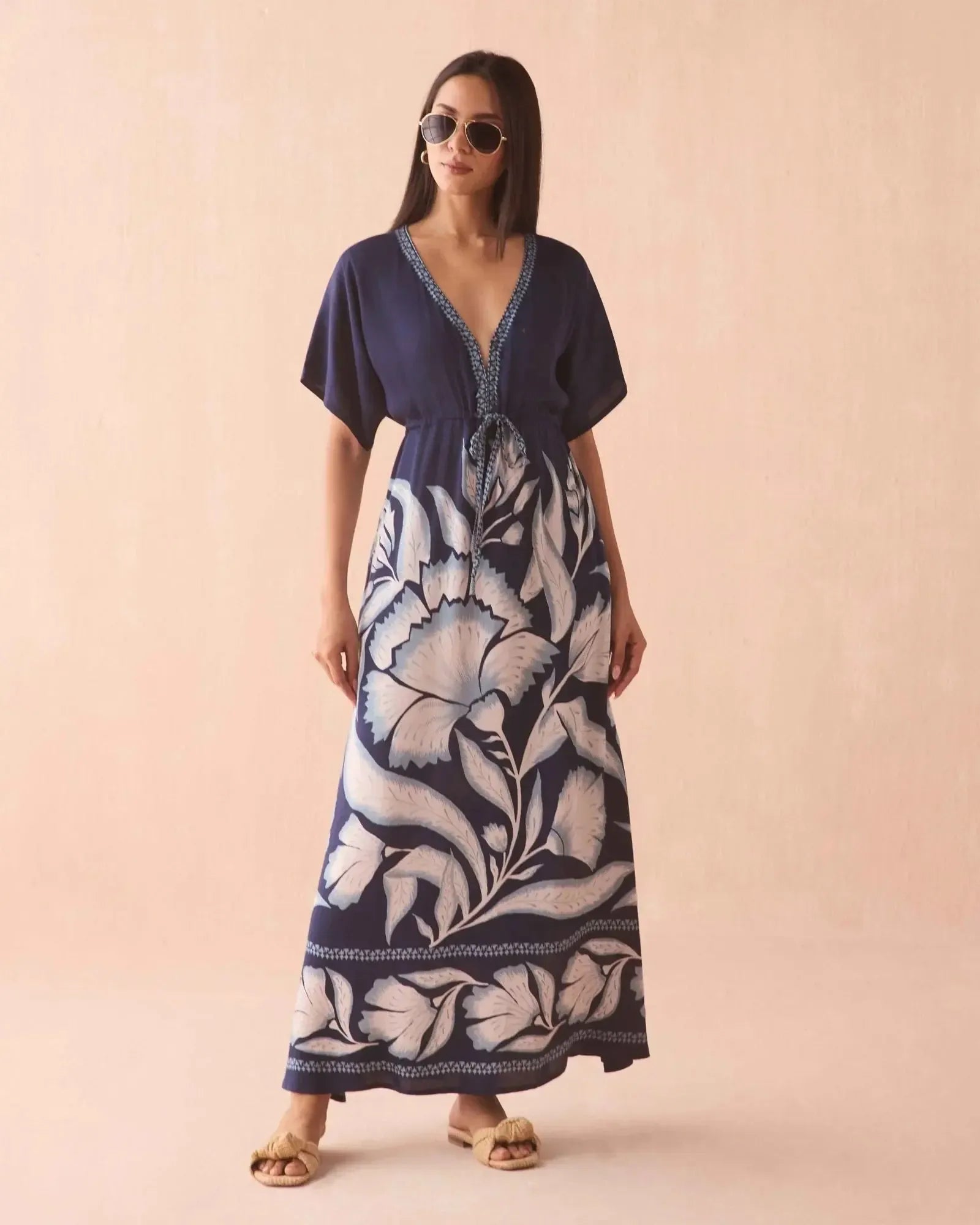 Omika Pia Caftan - Adelaide-Hand In Pocket