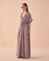 Omika Pia Caftan-Omari Hibiscus-Hand In Pocket
