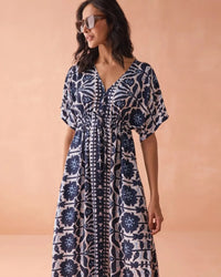 Omika Pia Caftan Dress - Zadie Montego-Hand In Pocket