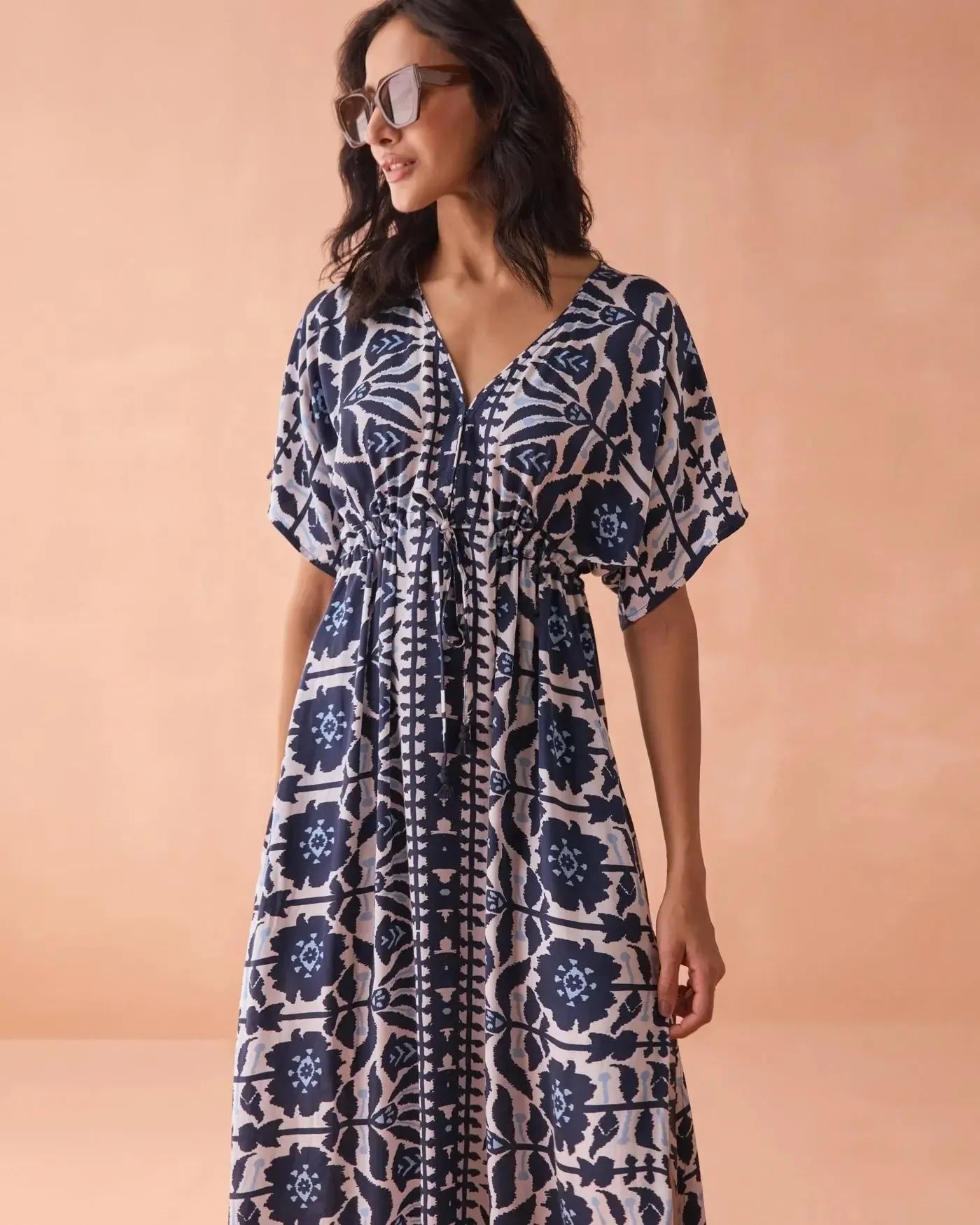 Omika Pia Caftan Dress - Zadie Montego-Hand In Pocket