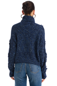 Allison Daphne Sweater- Midnight Space Dye-Hand In Pocket