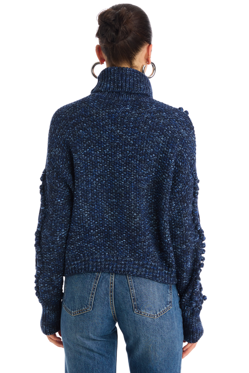 Allison Daphne Sweater- Midnight Space Dye-Hand In Pocket