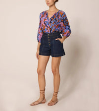 Cleobella Ramona Blouse - Fresco Print-Hand In Pocket