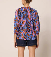 Cleobella Ramona Blouse - Fresco Print-Hand In Pocket
