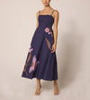 Cleobella Riley Ankle Dress- Moresco Navy Print-Hand In Pocket