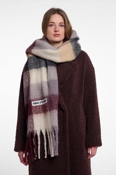 Rino & Pelle Halia Plaid Patterned Scarf - Dusty