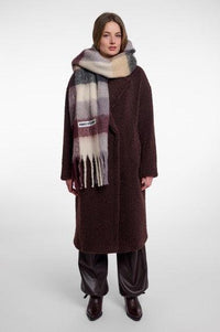 Rino & Pelle Halia Plaid Patterned Scarf - Dusty