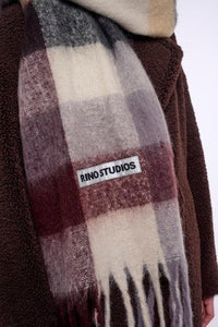 Rino & Pelle Halia Plaid Patterned Scarf - Dusty