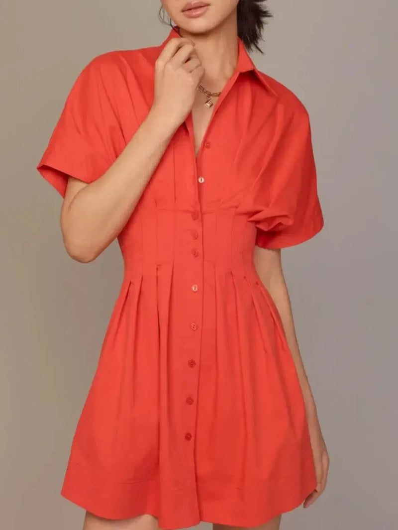 Exquise Shirtdress - Red-Hand In Pocket