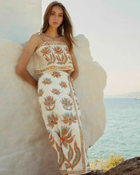 Omika Sammi Skirt - Adya Guava-Hand In Pocket