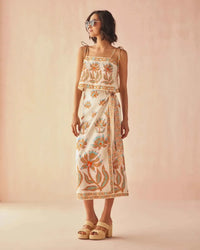 Omika Sammi Skirt - Adya Guava-Hand In Pocket